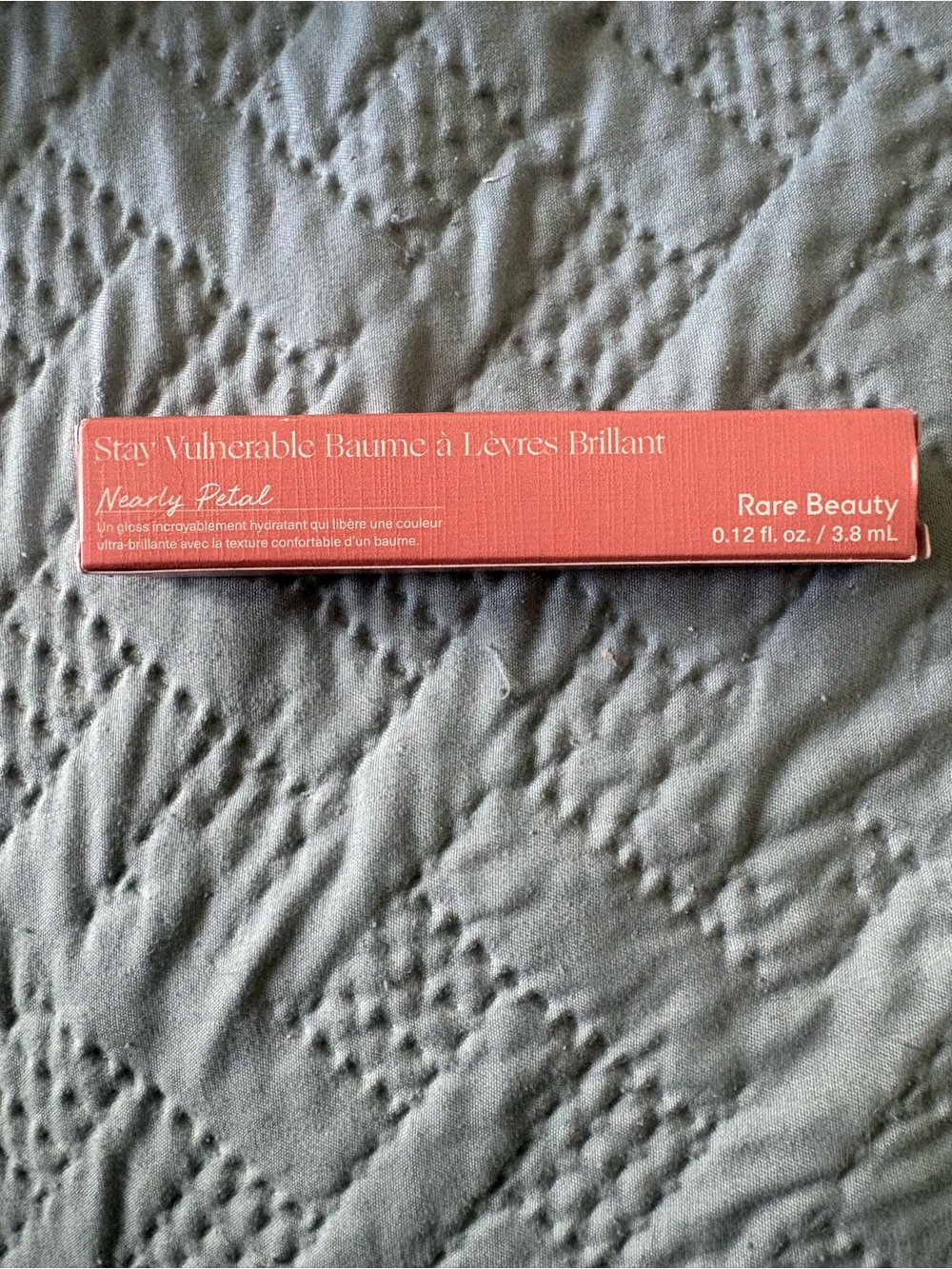 Rare Beauty Stay Vulnerable Lip Balm Nearly Petal - Coral Pink Packaging